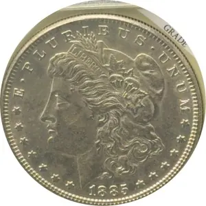 1885 Morgan Dollar AU55