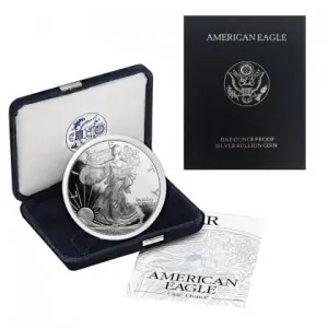 1996-P American Silver Eagle Proof 1 oz Fine .999 Silver OGP/COA